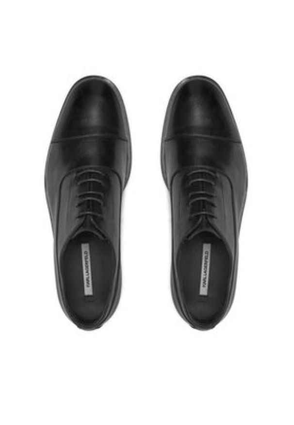 Karl Lagerfeld - KARL LAGERFELD Półbuty Ellis KL13214 Czarny. Kolor: czarny. Materiał: skóra