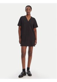 Calvin Klein Jeans Sukienka codzienna LV047E209G Czarny Regular Fit. Okazja: na co dzień. Kolor: czarny. Materiał: syntetyk. Typ sukienki: proste. Styl: casual #5