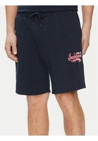 Jack & Jones - Jack&Jones Komplet 2 par szortów sportowych Logo 12257015 Granatowy Comfort Fit. Kolor: niebieski. Materiał: bawełna, syntetyk. Styl: sportowy #5