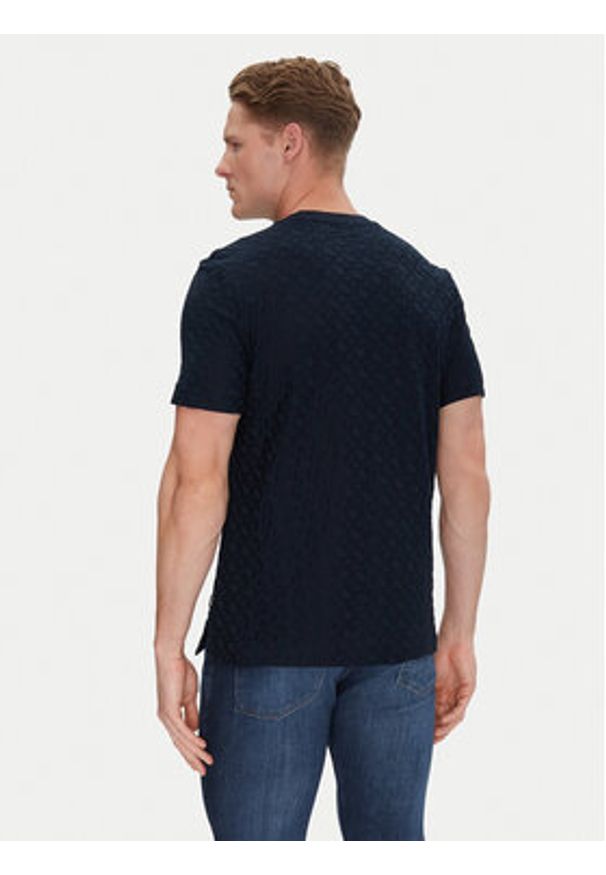 BOSS T-Shirt H-Thompson 80 50537131 Granatowy Regular Fit. Kolor: niebieski. Materiał: bawełna