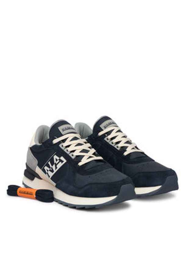 Napapijri Sneakersy Stab NP0A8BNY Granatowy. Kolor: niebieski. Materiał: materiał