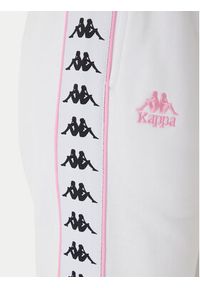 Kappa Spodnie dresowe Banda Adina 321Y8EW Biały Regular Fit. Kolor: biały. Materiał: bawełna #2