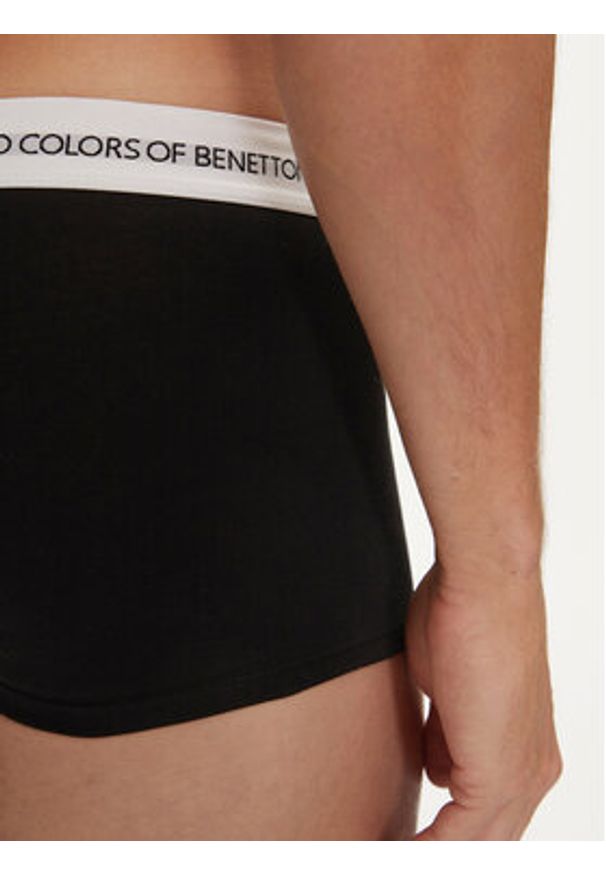 United Colors of Benetton - United Colors Of Benetton Komplet 3 par bokserek 3OP82X00Y Czarny. Kolor: czarny. Materiał: bawełna