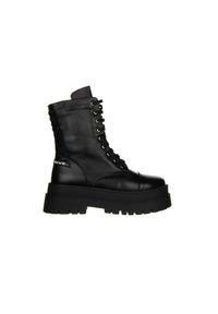 Trzewiki Bayla-161 054 2308 22070 03 Black 161375, Czarny, Skóra naturalna - 41. Zapięcie: zamek. Kolor: czarny. Materiał: skóra. Szerokość cholewki: normalna. Sezon: zima, jesień. Obcas: na obcasie. Wysokość obcasa: średni #1