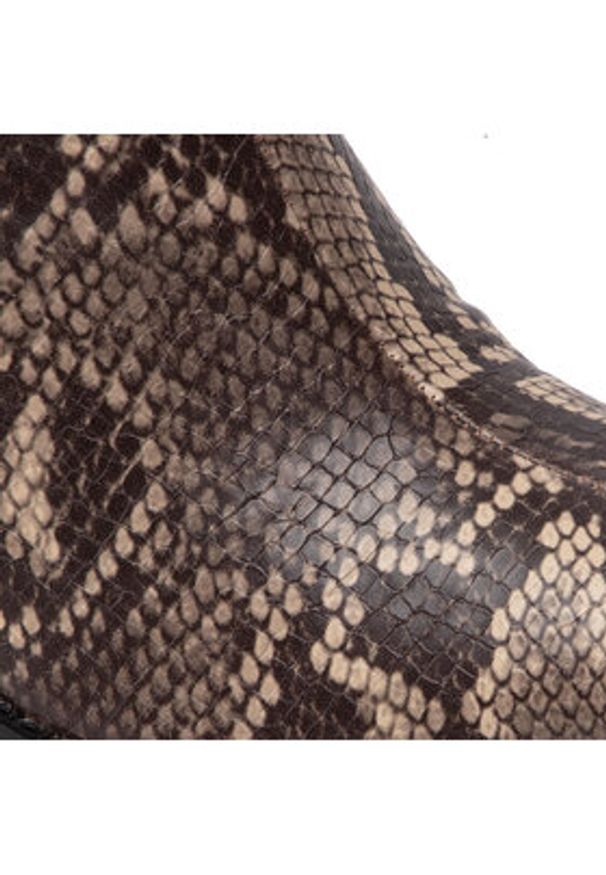 DeeZee Kowbojki ZALRT220103 Brązowy. Kolor: brązowy. Materiał: skóra