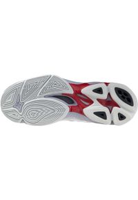Buty halowe Mizuno Wave Voltage Mid. Kolor: biały, wielokolorowy, czarny. Model: Mizuno Wave