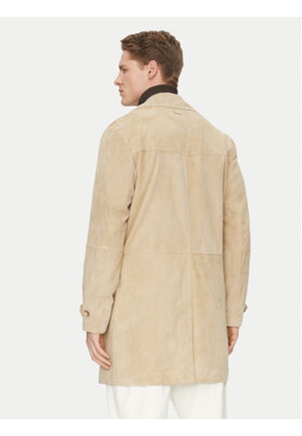 Marciano Guess Płaszcz przejściowy 5GHL00 2295Z Beżowy Regular Fit. Kolor: beżowy. Materiał: skóra