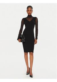 Rinascimento Sukienka dzianinowa CFM0011619003 Czarny Slim Fit. Kolor: czarny. Materiał: wiskoza #3