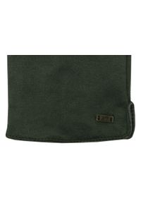 EM Men's Accessories - Miękkie i Delikatne Rękawiczki Męskie - Bawełniane - Ciemna Zieleń. Materiał: poliester, bawełna. Wzór: aplikacja. Sezon: zima, jesień #2