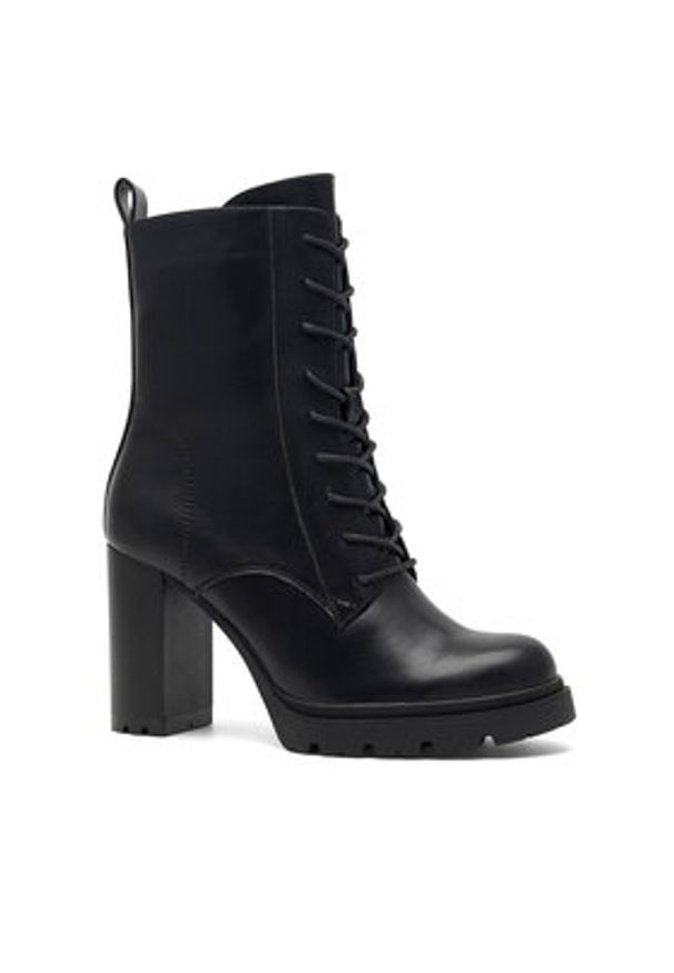 Clara Barson Botki KLARISSA WS5881-10 Czarny. Kolor: czarny. Materiał: skóra