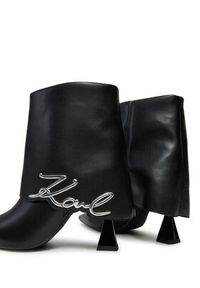 Karl Lagerfeld - KARL LAGERFELD Botki KL32044A Czarny. Kolor: czarny. Materiał: skóra #5