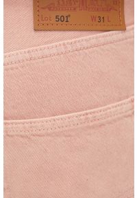 Levi's® - Levi's szorty jeansowe męskie kolor różowy. Okazja: na spotkanie biznesowe. Kolor: różowy. Materiał: jeans. Styl: biznesowy