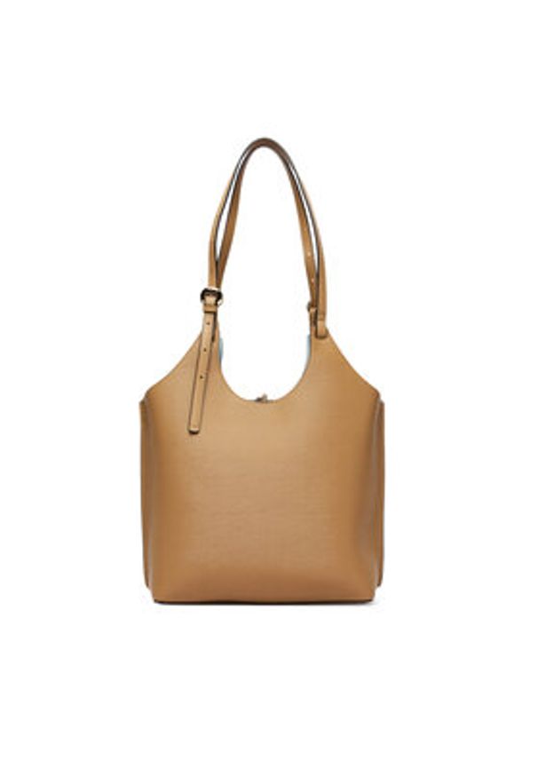 TOMMY HILFIGER - Tommy Hilfiger Torebka Th Modern Tote AW0AW18618 Brązowy. Kolor: brązowy. Materiał: skórzane