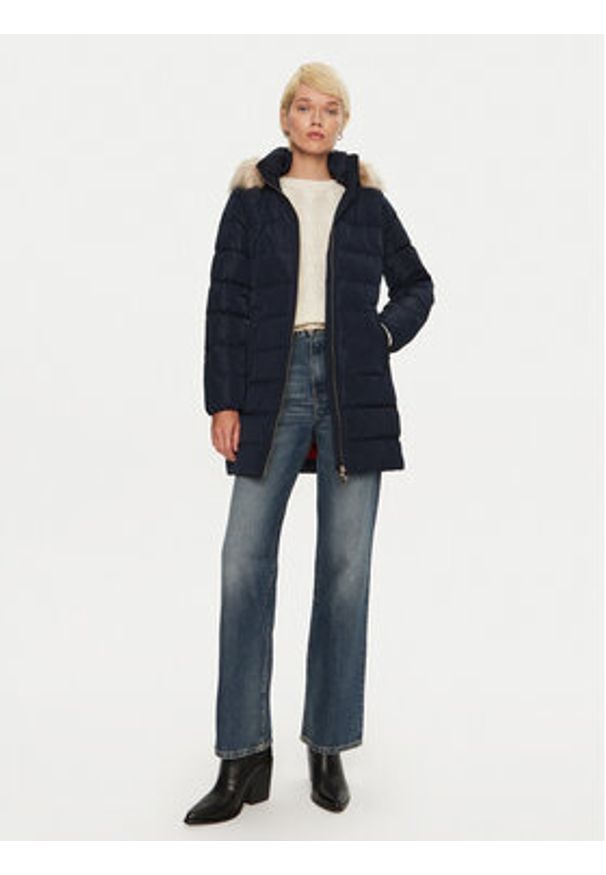 TOMMY HILFIGER - Tommy Hilfiger Kurtka puchowa Heritage WW0WW43234 Granatowy Regular Fit. Kolor: niebieski. Materiał: syntetyk. Sezon: zima