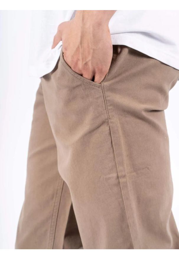 MARCUS - Męskie Spodnie Materiałowe Marcus Gerry Chino 6080 Golden Sand 16-200140. Materiał: materiał