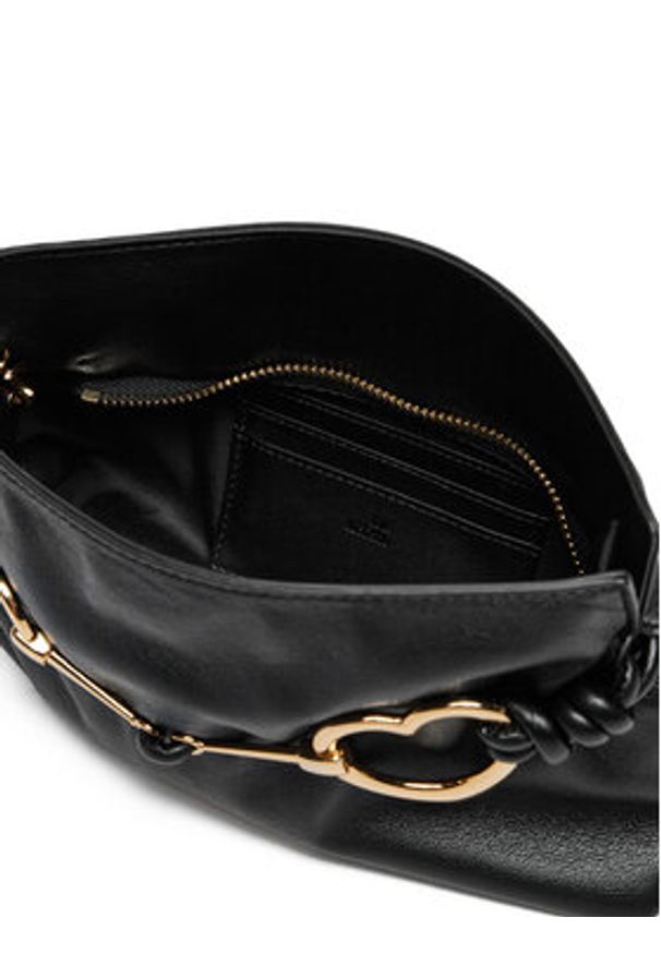 Love Moschino - LOVE MOSCHINO Torebka JC4034PP1MLB0000 Czarny. Kolor: czarny. Materiał: skórzane