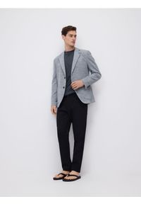 Reserved - Spodnie chino slim fit - czarny. Kolor: czarny. Materiał: bawełna, tkanina #1