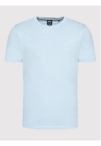 BOSS - Boss T-Shirt Thompson 01 50468347 Błękitny Regular Fit. Kolor: niebieski. Materiał: bawełna