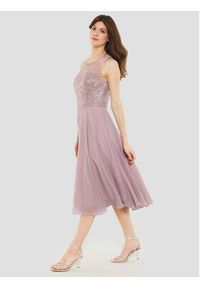 Swing Sukienka koktajlowa 5AF09900 Różowy Regular Fit. Kolor: różowy. Materiał: syntetyk. Styl: wizytowy #5