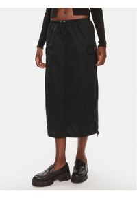 Brave Soul Spódnica midi LSKW-272KELISBK Czarny Straight Fit. Kolor: czarny. Materiał: bawełna #1