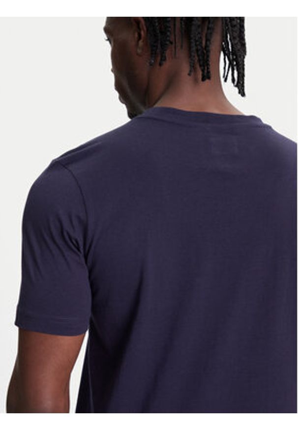 Kappa T-Shirt 351U8KW 193 Granatowy Regular Fit. Kolor: niebieski. Materiał: bawełna