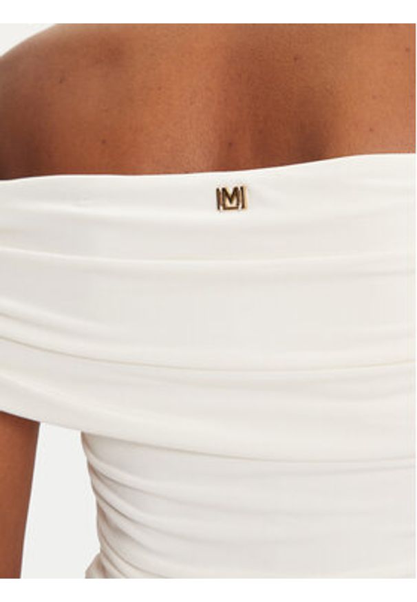 Marciano Guess Bluzka 5GGP04 6259A Écru Regular Fit. Materiał: syntetyk