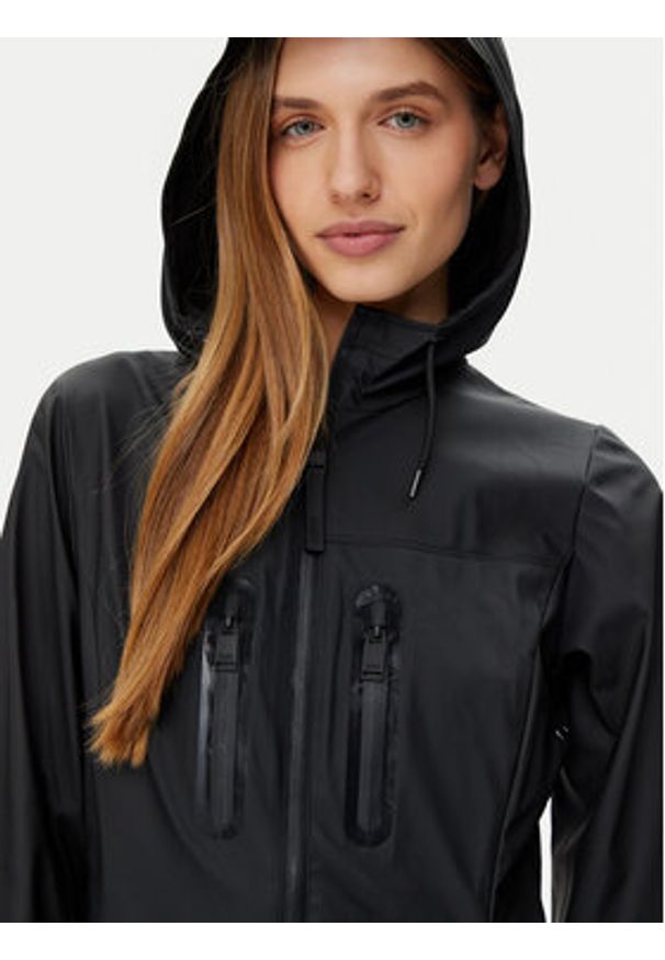 Rains Kurtka przeciwdeszczowa 12050 Czarny Regular Fit. Kolor: czarny. Materiał: syntetyk