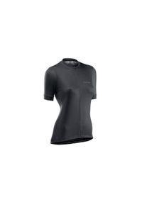 Koszulka rowerowa damska NORTHWAVE ACTIVE WMN Jersey czarna. Kolor: czarny. Materiał: jersey #1