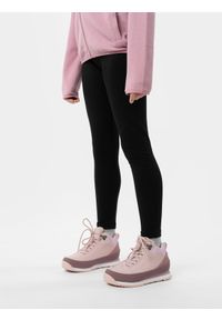 4f - 4F Legginsy dzianinowe dziewczęce 158 (12-13 lat). Okazja: na co dzień. Kolor: czarny. Materiał: dzianina. Sezon: lato. Styl: casual #2