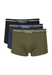 Aeronautica Militare Komplet bokserek AM1UBX001T Kolorowy. Materiał: bawełna. Wzór: kolorowy #1