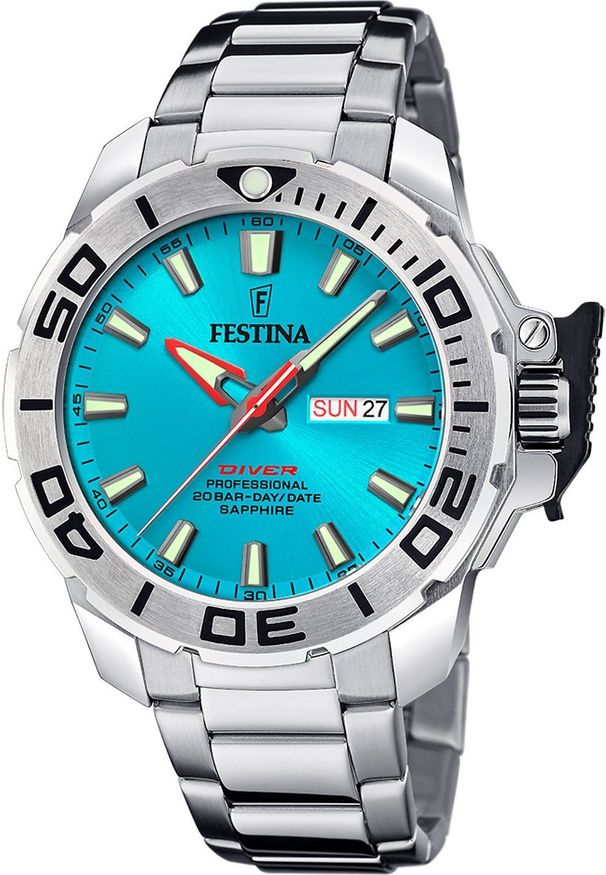 Zegarek Festina Zegarek męski Festina F20665-6 srebrny. Kolor: srebrny