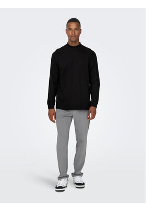 Only & Sons Chinosy 22026242 Szary Regular Fit. Kolor: szary. Materiał: syntetyk