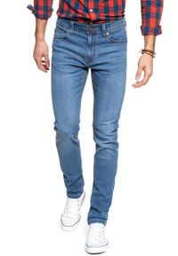 Mustang - SPODNIE MĘSKIE MUSTANG SPODNIE MĘSKIE Jeans Bosten Slim Fit Fresh Blue 1007660 5000 602. Styl: klasyczny, elegancki
