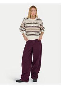 only - ONLY Sweter Arianne 15285832 Beżowy Regular Fit. Kolor: beżowy. Materiał: syntetyk