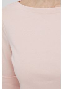 Lauren Ralph Lauren t-shirt damski kolor różowy. Kolor: różowy. Materiał: dzianina. Wzór: gładki
