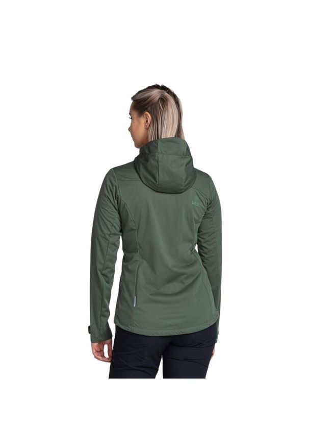 Damska kurtka softshell Kilpi BELTRA-W. Kolor: zielony. Materiał: softshell. Sport: turystyka piesza