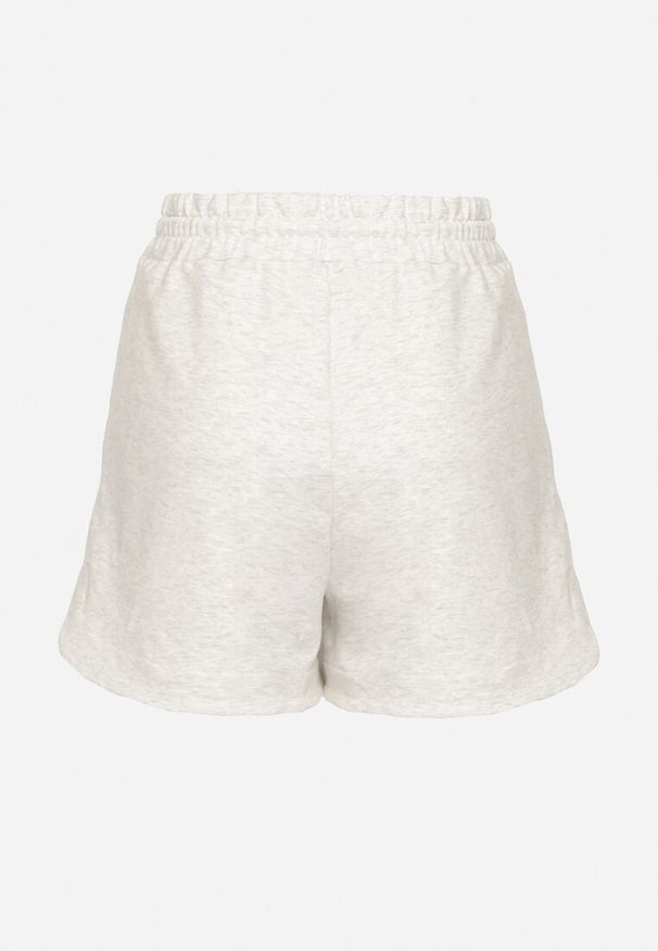 Born2be - Szare Bawełniane Szorty Dresowe z Kieszeniami Galiriona. Okazja: na co dzień. Kolor: szary. Materiał: dresówka, bawełna. Sezon: lato. Styl: sportowy, casual