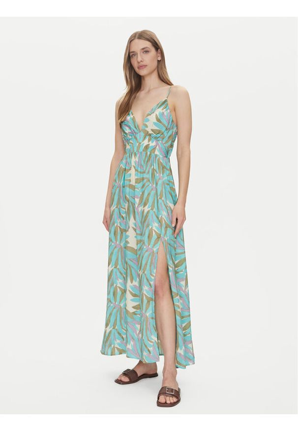 only - ONLY Sukienka letnia Ayo 15349299 Zielony Regular Fit. Kolor: zielony. Materiał: wiskoza. Sezon: lato