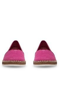 Rieker Espadryle M2278-31 Różowy. Kolor: różowy. Materiał: materiał