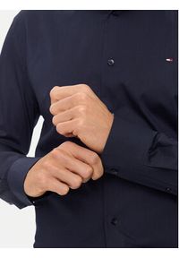 TOMMY HILFIGER - Tommy Hilfiger Koszula MW0MW38347 Granatowy Slim Fit. Kolor: niebieski. Materiał: bawełna #4