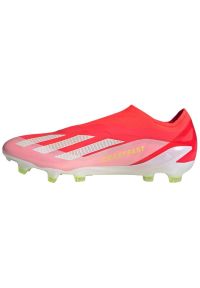 Adidas - Buty piłkarskie adidas X Crazyfast Elite Ll Fg M IG0611 czerwone. Kolor: czerwony. Materiał: materiał. Szerokość cholewki: normalna. Sport: piłka nożna
