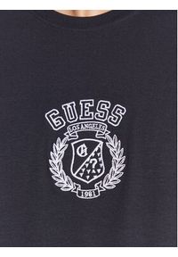 Guess T-Shirt M3RI19 J1314 Granatowy Slim Fit. Kolor: niebieski. Materiał: bawełna #4