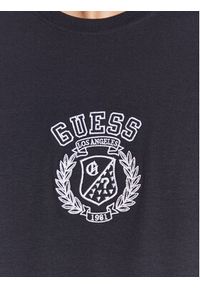 Guess T-Shirt M3RI19 J1314 Granatowy Slim Fit. Kolor: niebieski. Materiał: bawełna