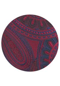Krawat Męski - Angelo di Monti - Ciemna Czerwień, Duże Paisley. Kolor: czerwony. Materiał: tkanina. Wzór: paisley. Styl: elegancki, wizytowy #2