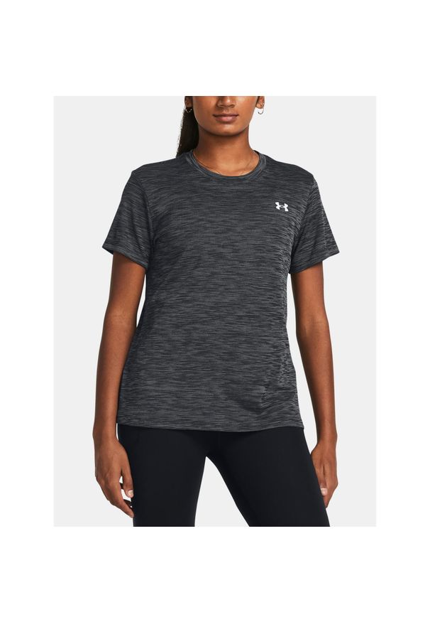 Koszulka treningowa damska Under Armour Tech Textured. Kolor: czarny