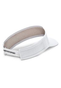 Compressport Daszek Visor CU00054B Biały. Kolor: biały. Materiał: materiał, poliester #2
