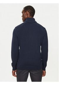 GANT - Gant Sweter Casual Cotton Half Zip 8030170 Granatowy Regular Fit. Okazja: na co dzień. Kolor: niebieski. Materiał: bawełna. Styl: casual #4