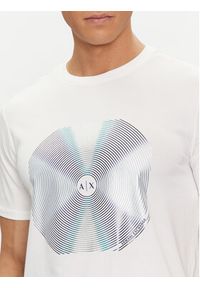 Armani Exchange T-Shirt 3DZTJK ZJE6Z 1116 Biały Regular Fit. Kolor: biały. Materiał: bawełna #4