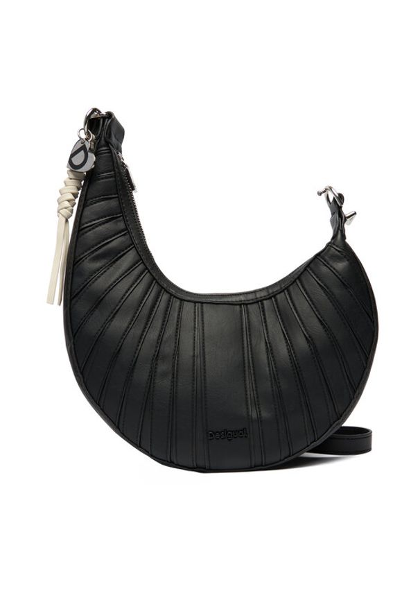 Desigual Torebka 25SAXP05 Czarny. Kolor: czarny. Materiał: skórzane