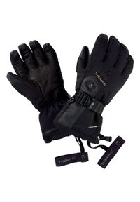 Rekawica narciarski czlowiek Therm-ic Ultra Heat Gloves Men do 10 godzin ciepla. Kolor: czarny. Materiał: skóra. Technologia: Primaloft. Sport: narciarstwo
